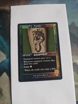 Skullclamp - Foil - Brain Dead Staples Secret Lair MTG - Image 1