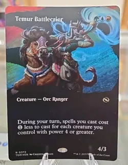 Temur Battlecrier (Borderless) MTG Tarkir: Dragonstorm Foil - Image 1