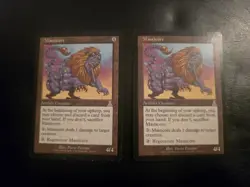 2x Magic The Gathering Urza's Destiny Masticore 134/143 MTG Artifact Original - Image 1