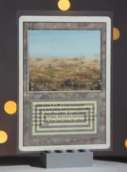Magic: The Gathering - Scrubland, Revised Edition - HP - Dual Land READ DESC - Image 1