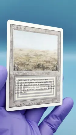 Magic: The Gathering - Scrubland, Revised Edition - HP - Dual Land READ DESC - Image 2