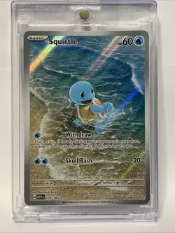 Squirtle #170/165 NM Pokemon Scarlet & Violet 151 Illustration Rare – Free Case - Image 1