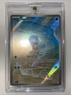 Squirtle #170/165 NM Pokemon Scarlet & Violet 151 Illustration Rare – Free Case - Image 2