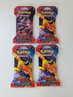 (4 packs) Destined Rivals Sleeved Booster Packs - Pokemon SEALED packs - Image 1