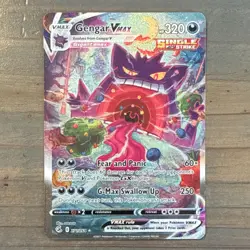 Pokemon TCG Gengar VMAX Alternate Art Secret Rare 271/264 Fusion Strike Holo - Image 1