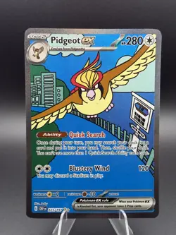 Pidgeot ex 225/197 SIR Special Illustration Rare Pokemon Obsidian Flames - Image 1