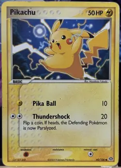 Pokemon - Pikachu 60/106 - Emerald Non Holo - MP - Image 1