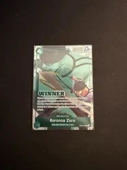 One Piece TCG - Roronoa Zoro (Winner Pack 2025 Vol. 3) Promo Card EB02-019 - Image 1