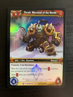 World of Warcraft WoW TCG Promo - Foil Thrall, Warchief of the Horde - Image 1