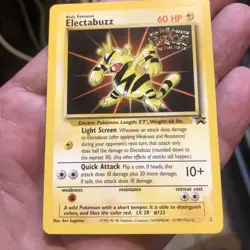 Electabuzz #2 (WB Kids Stamped) Black Star Movie Promo Vintage Pokemon TCG Card - Image 2