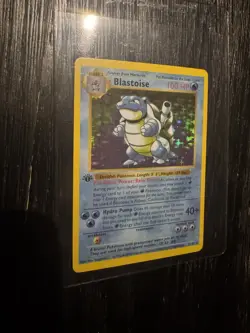 Blastoise 1st Base Set Edition Holo Pokemon Card - Image 1