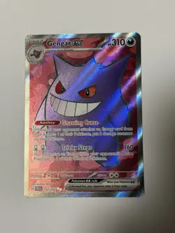 Pokemon Gengar EX TCG Full Art Ultra Rare Holo Card 193/162 Temporal Forces - Image 1
