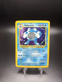 Pokemon TCG Cards Poliwrath 13/102 Base Set Holo Rare NM - Image 1