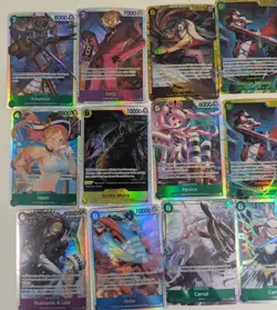 One Piece Full Art Foil Lot Of 24 Cards " The Azure Sea's Seven" - Image 2