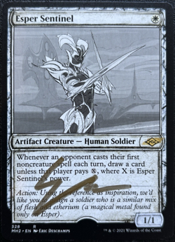 Esper Sentinel Artist Proof Signed Sketched Modern Horizons 2 MH2 MTG - Image 1
