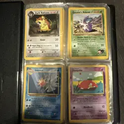 Pokemon Collection Binder Vintage Lot of 70 Cards Rares WoTC 1st Editions Etc - Image 1
