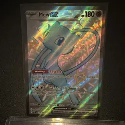 Pokemon Mew EX SV: Paldean Fates 216/091 Holo Shiny Ultra Rare Basic 180 HP - Image 1