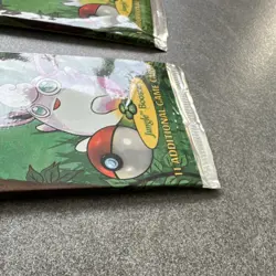 2 Pokemon TCG Jungle Booster Packs Wigglytuff & Flareon Art WOTC Sealed - Image 5