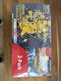 Pokemon Surging Sparks ETB + Booster Bundle 2-Pack Costco SEALED - Fast Shipping - Image 1