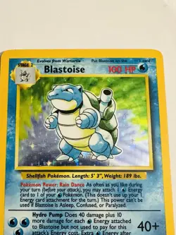 Pokemon Blastoise Base Set Holo Rare 2/102 100 HP Stage 2 1999 Wizards - Image 3