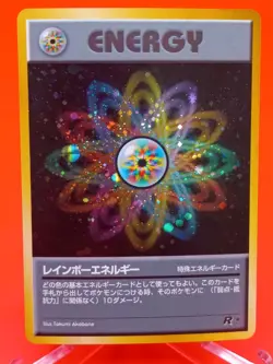 Rainbow Energy Holo Rocket Gang Old Back Japanese Near Mint Pokemon - Image 1