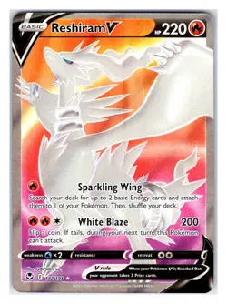 Pokemon TCG - Reshiram V (Full Art) - SWSH12: Silver Tempest 172/195 Ultra Rare - Image 1