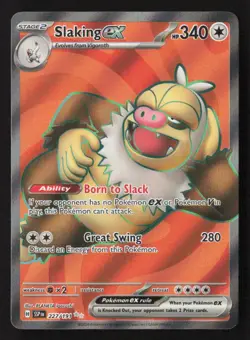 Slaking ex Ultra Rare Holofoil SSP 227/191 NM Pokemon TCG - Image 1