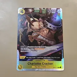One Piece The Best PRB-01 Charlotte Cracker OP03-108 SR English NM Reprint TCG - Image 1