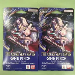 One Piece TCG The Azure Sea's Seven Factory Sealed Sleeved Booster OP-14 x2 - Image 1