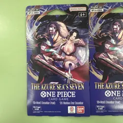 One Piece TCG The Azure Sea's Seven Factory Sealed Sleeved Booster OP-14 x2 - Image 2
