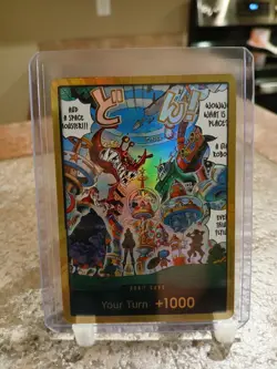 One Piece TCG Egghead Gold Don The Azure Sea's Seven English (DON!!) - Image 1