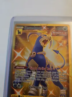 Pokemon TCG Battle Styles Houndoom Full Art Secret Rare Card 179/163 Gold - Image 2