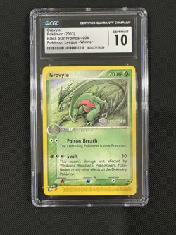Grovyle Black Star Promos 004 League Winner 2003 CGC 10 Pokemon TCG Card - Image 1