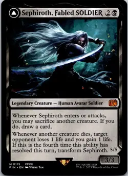 Sephiroth, Fabled SOLDIER 115 FINAL FANTASY NM MTG - Image 1