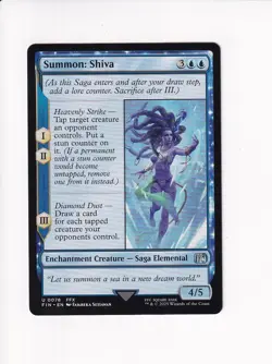 MAGIC THE GATHERING MTG FINAL FANTASY SUMMON: SHIVA (X) - Image 1