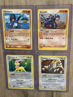 Pokemon TCG 4 Card Holo Lot - Swampert + Armaldo + Delcatty + Regigigas - Image 1