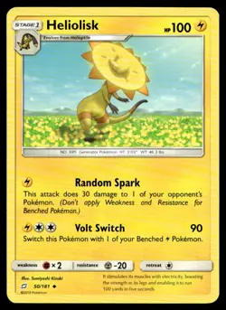 Heliolisk SM - Team Up 50/181 MP Pokemon TCG | Buy 10 Get 10 Free - Image 1