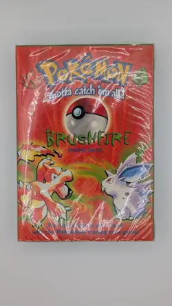 1999 Pokemon Base Set Brushfire Theme Deck Factory Sealed Vintage WOTC - Image 3