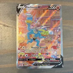 Pokemon TCG Machamp V Alternate Full Art Ultra Rare 172/189 Astral Radiance Holo - Image 1