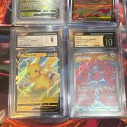 Graded Charizard V Pikachu V Mega Charizard X Dragonite Pokemon TCG Lot Japanese - Image 3
