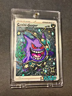 Pokemon TCG Gengar EX 114/119 XY-Phantom Forces Holo Hand Draw DIY Card🌀🫟✨✨✨ - Image 1