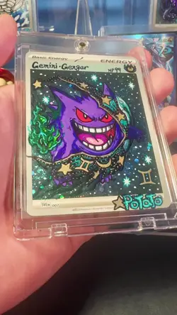Pokemon TCG Gengar EX 114/119 XY-Phantom Forces Holo Hand Draw DIY Card🌀🫟✨✨✨ - Image 2
