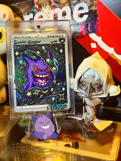 Pokemon TCG Gengar EX 114/119 XY-Phantom Forces Holo Hand Draw DIY Card🌀🫟✨✨✨ - Image 3