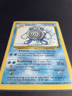 Pokemon Poliwhirl 38/102 Base Set Stage 1 Vintage WOTC 1999 NM - Image 2