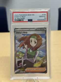 2023 DAISY'S HELP 195/165 POKEMON SCARLET & VIOLET 151 MEW EN - Gem Mint PSA 10 - Image 1
