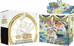 Pokemon Brilliant Stars Booster Box & Elite Trainer Bundle | Fast Ship - Image 1