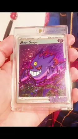 Pokemon Card Mega Gengar ex SAR 240/193 M2a MEGA Dream ex Hand draw DIY👻 - Image 2