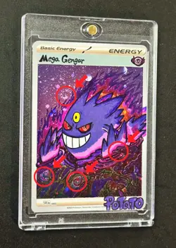 Pokemon Card Mega Gengar ex SAR 240/193 M2a MEGA Dream ex Hand draw DIY👻 - Image 4