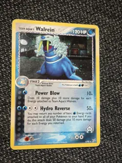 Team Aqua's Walrein 6/95 Team Magma Vs Team Aqua Holo Rare LP 2004 Pokemon TCG - Image 3