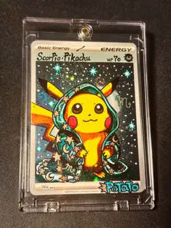 Pikachu with Grey Felt Hat 085 Scarlet & Violet Promo Pokemon Hane Draw DIY 🫟🌀 - Image 1